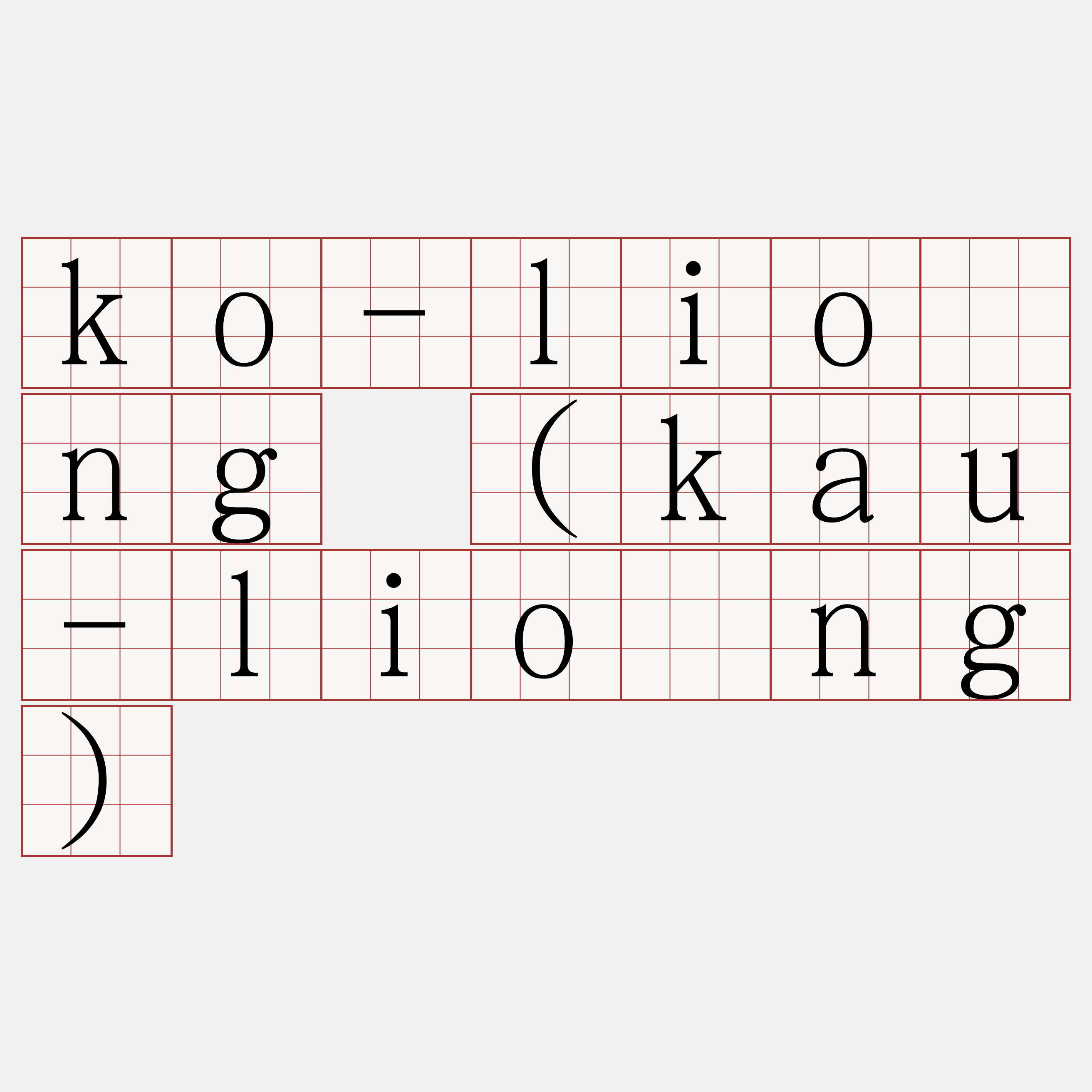 ko-liông (kau-liông)